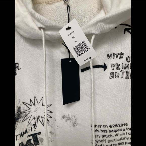 R13 hoodie. BNWT. Size XS. - Picture 11 of 12